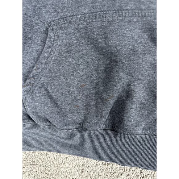 Nike Hoodie Womens Large Gray Squad Fleece Po Pullover Sweatshirt Ladies - Picture 5 of 14